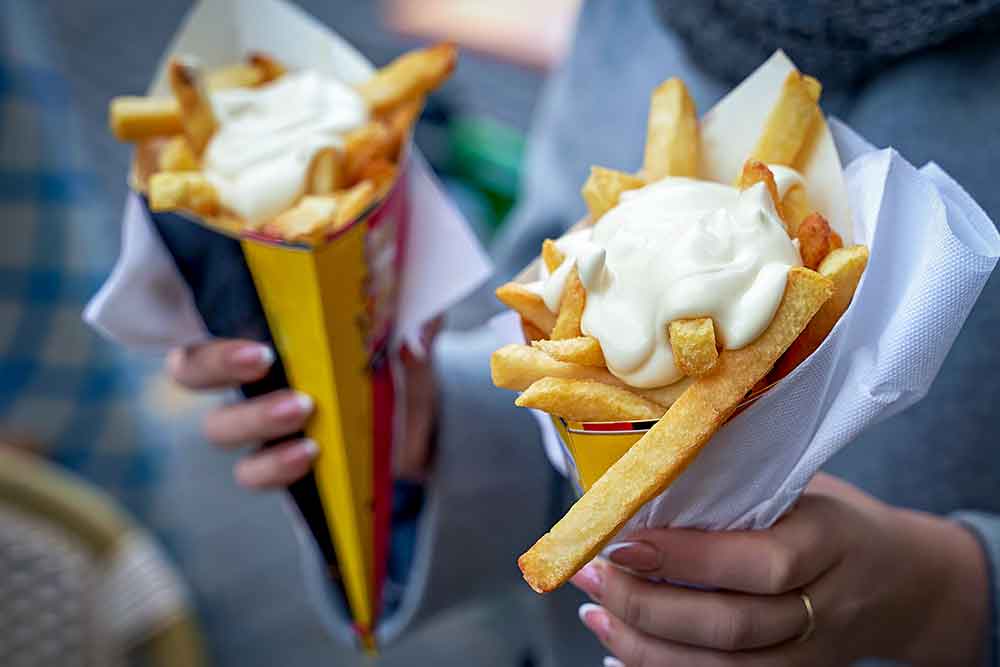 recette des frites belges en cornet