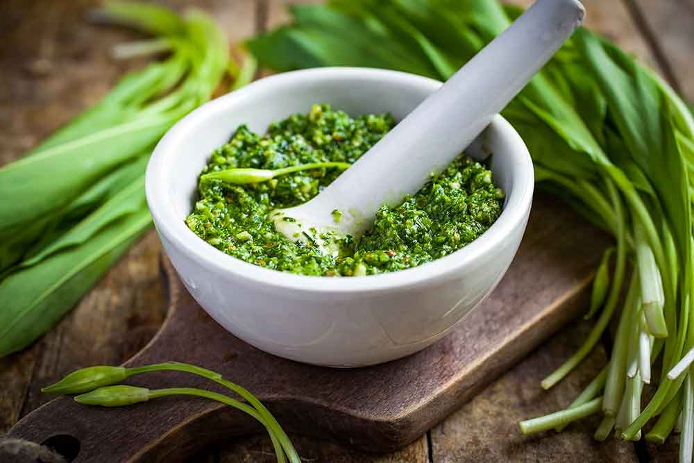 recette du pesto à l'ail des ours