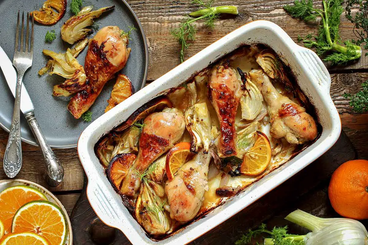 poulet rôti au fenouil et à l'orange de Yotam Ottolenghi