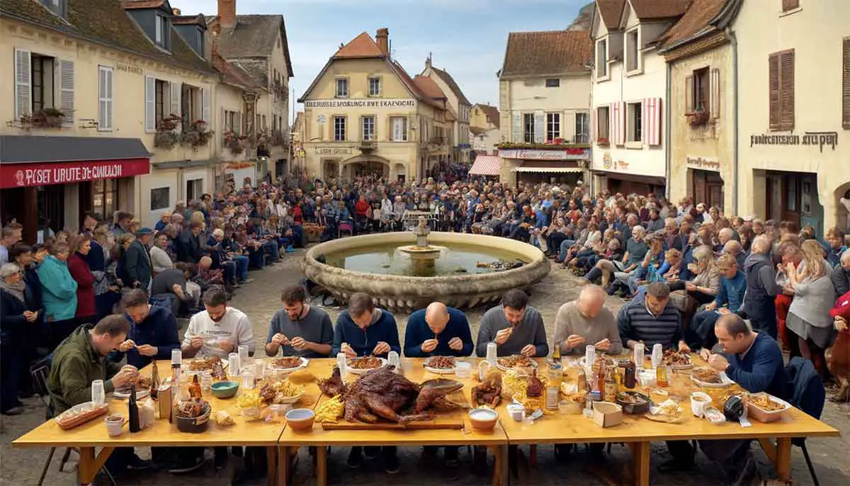 championnant du monde du plus grosmangeur de magret de canard
