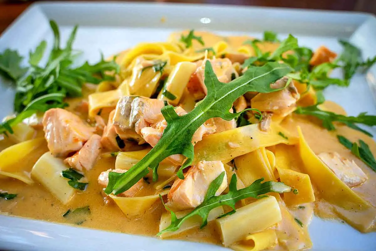 pâtes au saumon