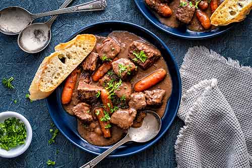 accompagnements pour boeuf bourguignon