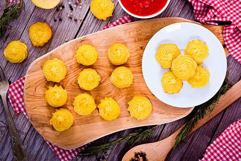 recette pommes duchesses aux patates douces et à l'orange