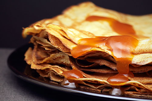 Crêpes suzette au Grand Marnier  