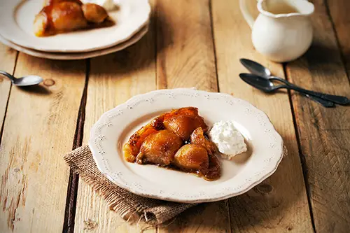 Tarte Tatin aux oignons et au lard