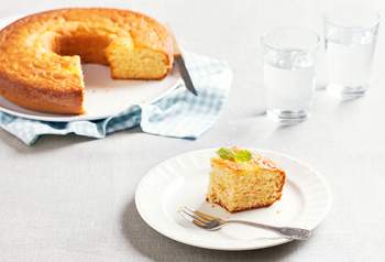 Gâteau moelleux au chocolat blanc