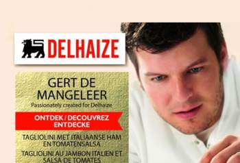 Delhaize & Gert De Mangeleer et les tagliolini au jambon