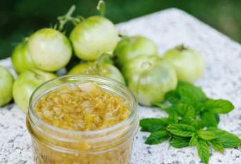 Confiture de tomates vertes